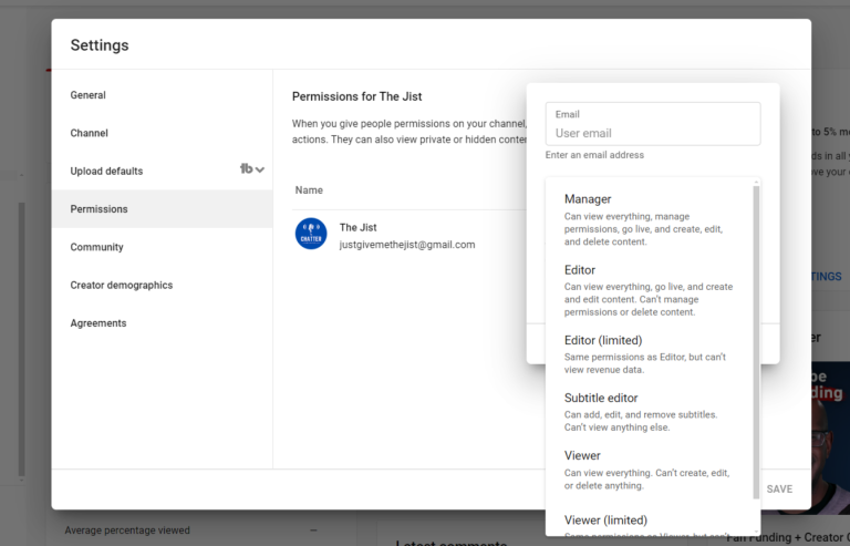 How to Add Admins and Users to Your YouTube Channel - Jist Productions